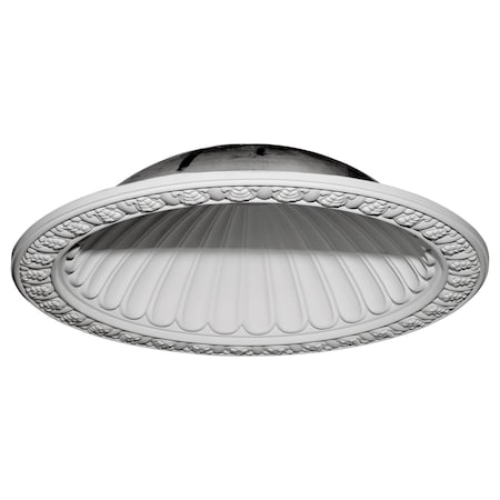 Ekena Millwork 47 3/8"OD x 38 3/8"ID x 10 3/8"D Claremont Recessed Mount Ceiling Dome DOME47CL